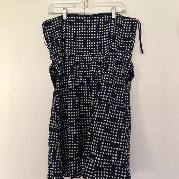 Strapless fit & flare polka dots dress with side pockets - Picture 2 of 3